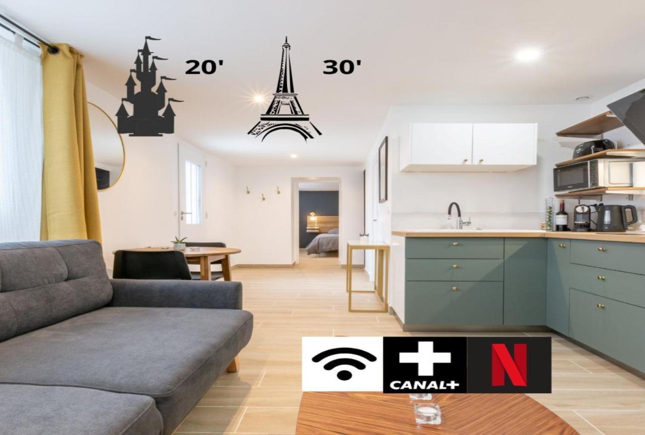 Calme Absolu, Terrasse Et Parking Entre Paris Et Disney Vaires-sur-Marne Exterior photo